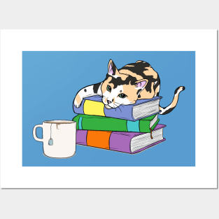 Cookie Dough with Books and Tea S1E1 | Calico Cat, Reading, Mug Posters and Art